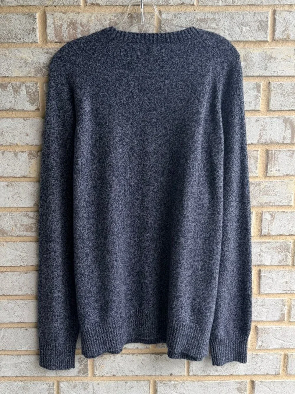 J. Crew Long Sleeve Crew Neck Wool Blend Blue Pullover Sweater Men's Size XL